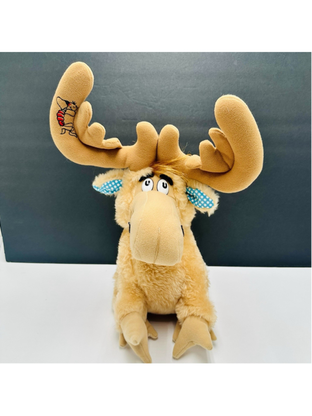 Vintage 1983 COLECO Dr Seuss Thidwick the Big Hearted Moose Plush Toy 15”